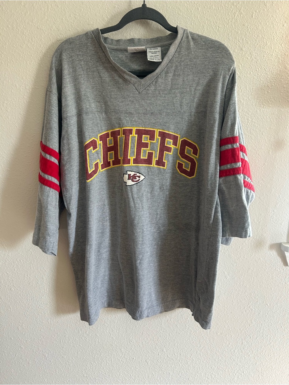 Vintage Y2K The Edge Kansas City Chiefs NFL Jersey TShirt Men’s Size L